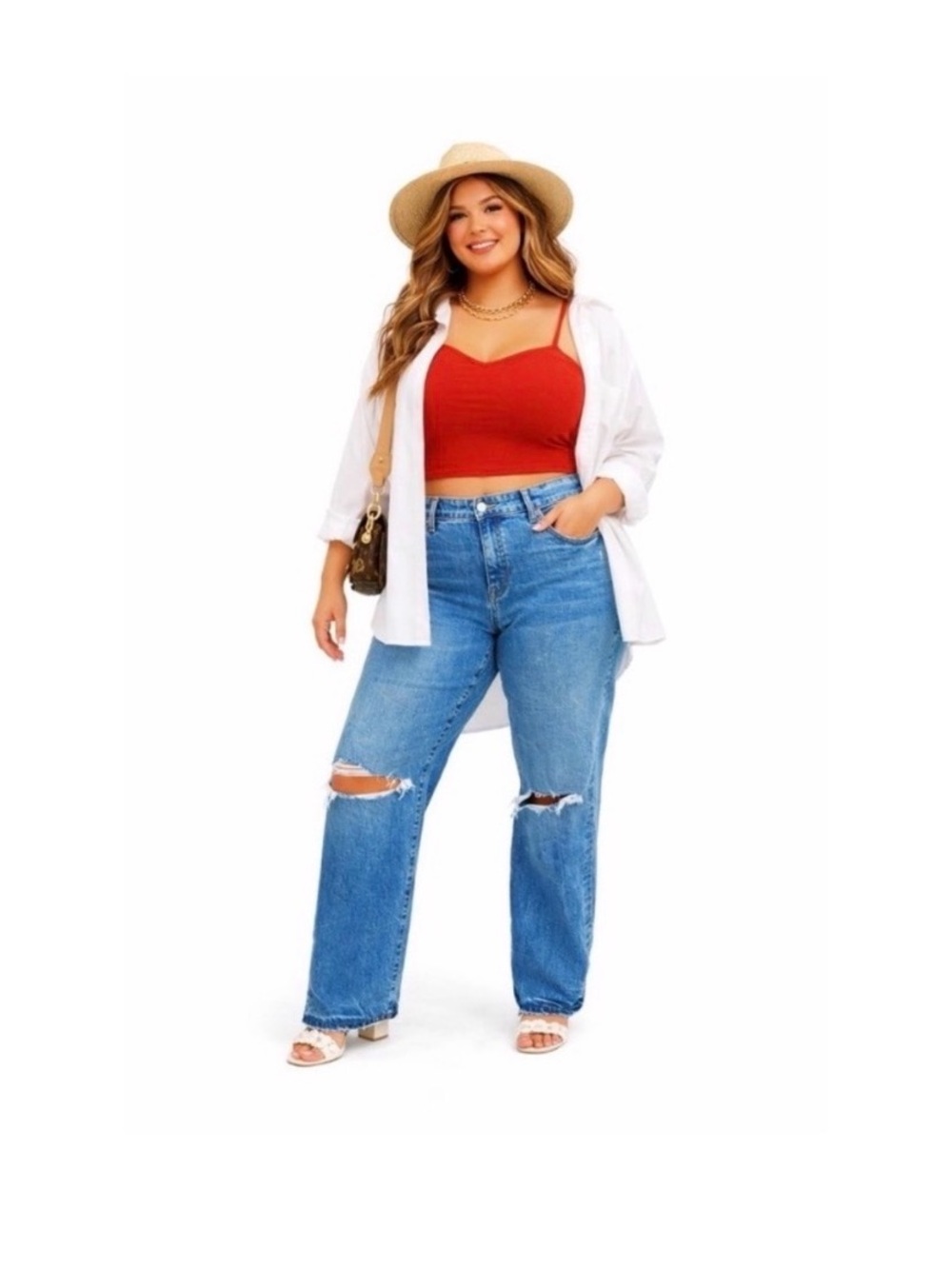TORRID Ripped Wide Leg Jeans - Picture 3 of 10